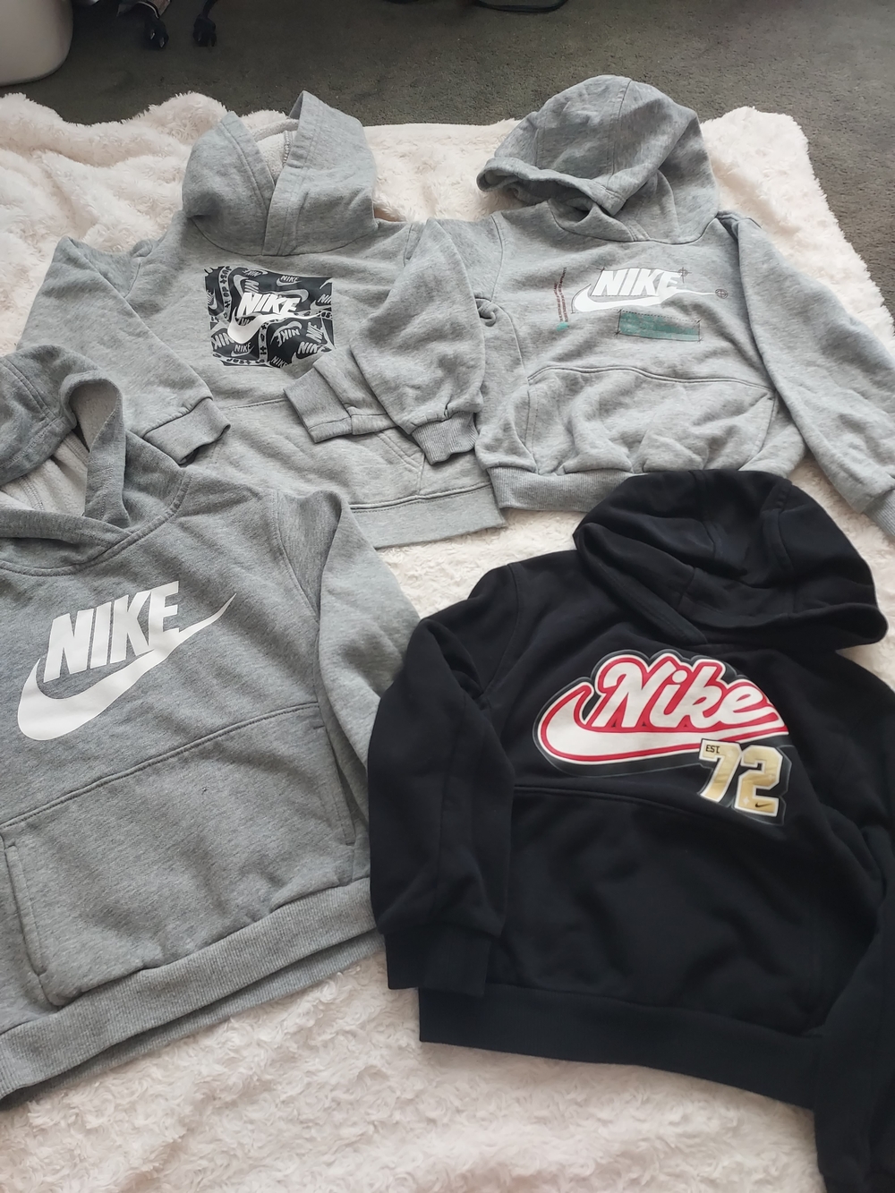 BUNDLE (7 pcs) NIKE Kids Cool Weather Clothes 4-4T School Play Fall Winter - Picture 2 of 7